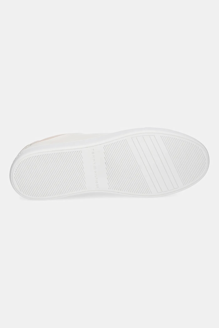 Δερμάτινα sneakers Tommy Hilfiger ESSENTIAL COURT SNEAKER FW0FW08320 μπεζ