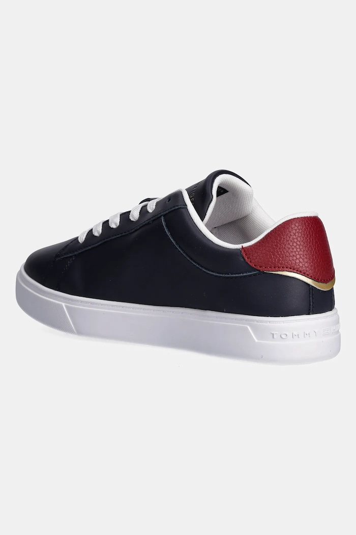 Boty Kožené sneakers boty Tommy Hilfiger ESSENTIAL COURT SNEAKER FW0FW08320 námořnická modř