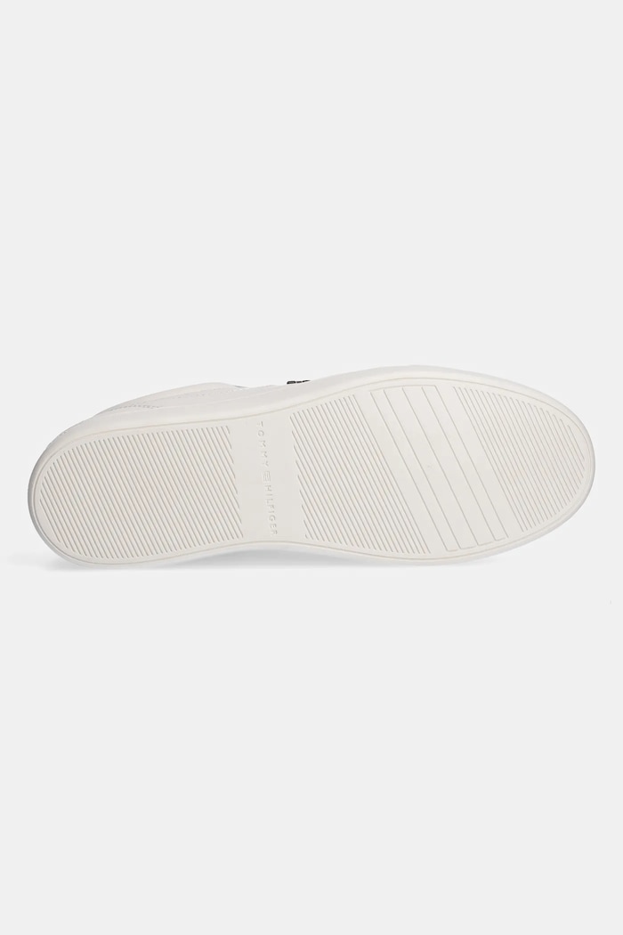 Kožené tenisky Tommy Hilfiger ESSENTIAL CHIC COURT SNEAKER FW0FW08322 béžová