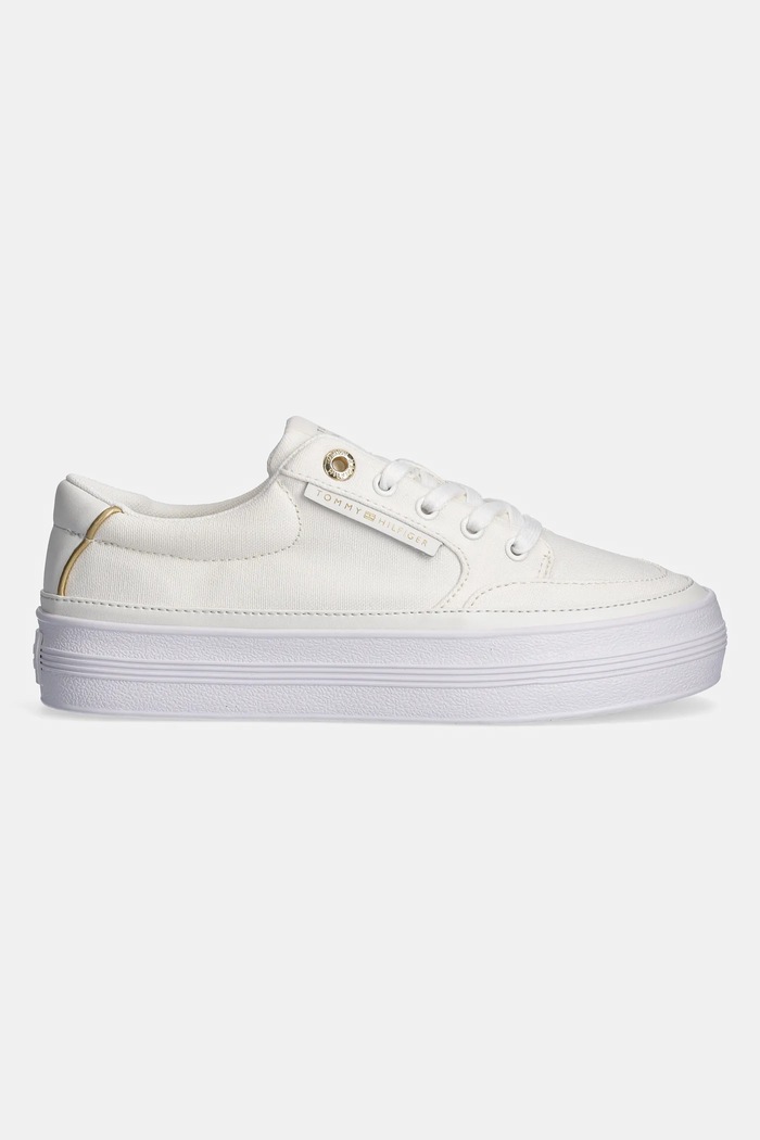 Tommy Hilfiger sportcipő ESSENTIAL VULC TEXTILE SNEAKER FW0FW08323 fehér SS25