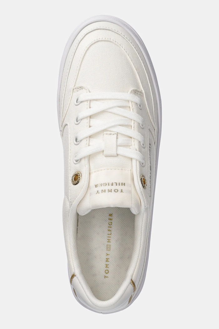 Tommy Hilfiger sportcipő ESSENTIAL VULC TEXTILE SNEAKER fehér FW0FW08323