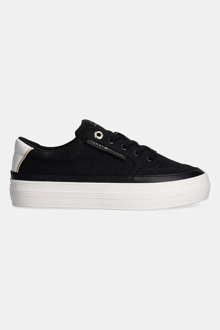 Tenisky Tommy Hilfiger ESSENTIAL VULC TEXTILE SNEAKER FW0FW08323 černá SS25
