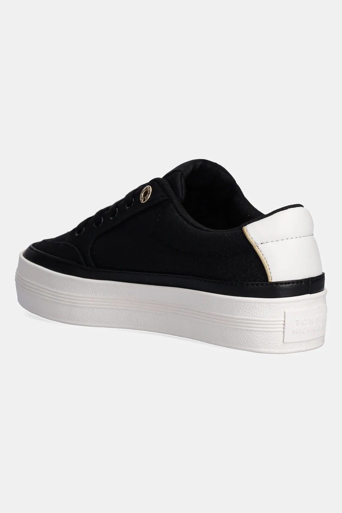 Boty Tenisky Tommy Hilfiger ESSENTIAL VULC TEXTILE SNEAKER FW0FW08323 černá