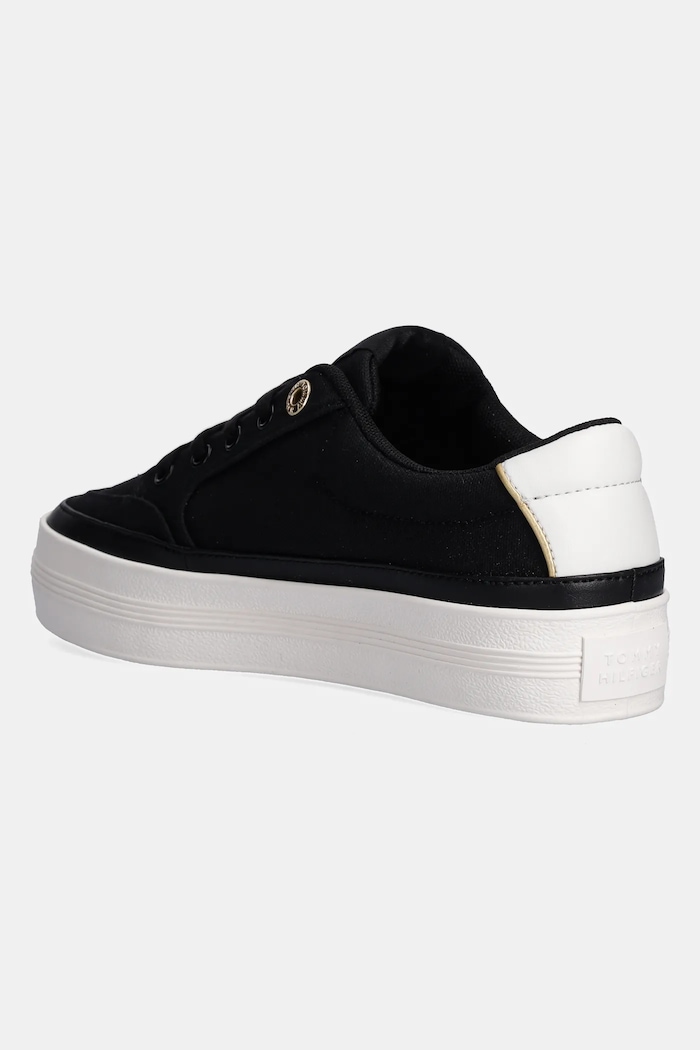 Boty Tenisky Tommy Hilfiger ESSENTIAL VULC TEXTILE SNEAKER FW0FW08323 černá