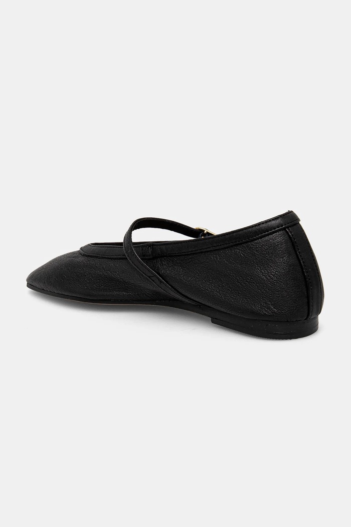 Παπούτσια Δερμάτινες μπαλαρίνες Tommy Hilfiger BALLERINA MARYJANE SOFT LEATHER FW0FW08354 μαύρο