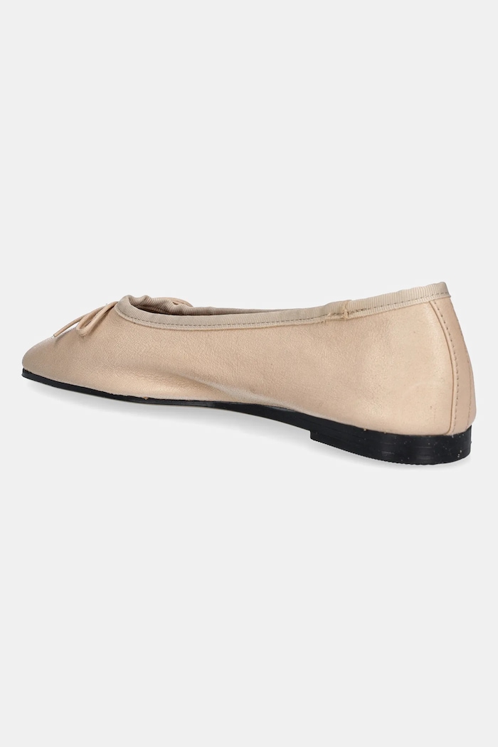 Boty Kožené baleríny Tommy Hilfiger BALLERINA SOFT LEATHER FW0FW08355 béžová