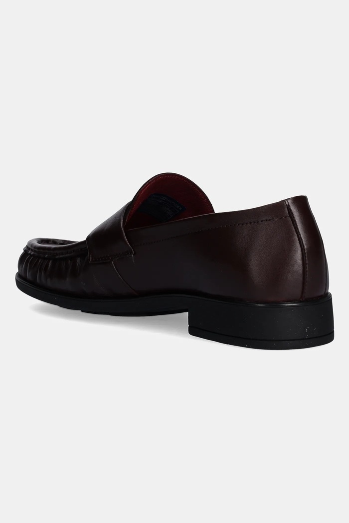 Obuća Kožne mokasinke Tommy Hilfiger LOAFER SOFT NAPPA PLEATED TOE FW0FW08362 bordo