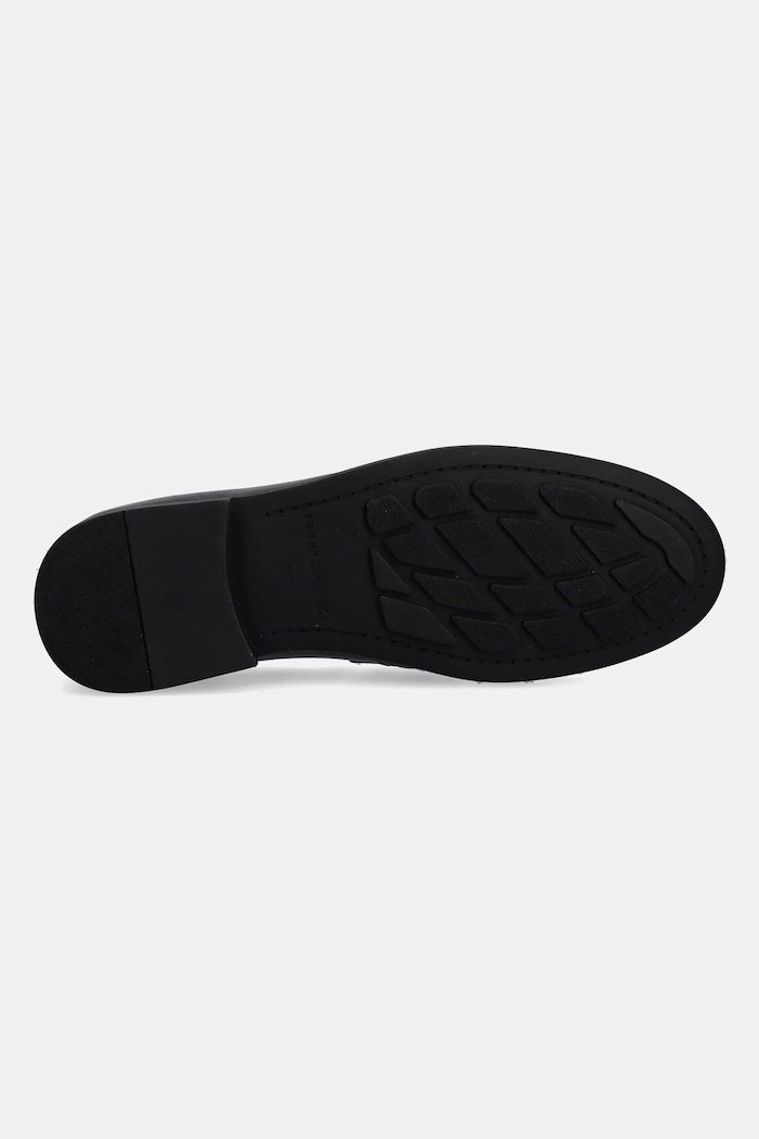 Tommy Hilfiger mokasyny skórzane LOAFER SOFT NAPPA PLEATED TOE FW0FW08362 czarny