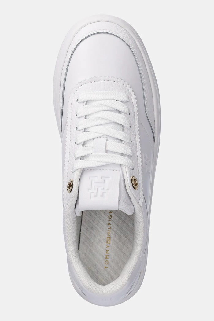 Tommy Hilfiger sportcipő PLATFORM LUX COURT SNEAKER fehér FW0FW08379
