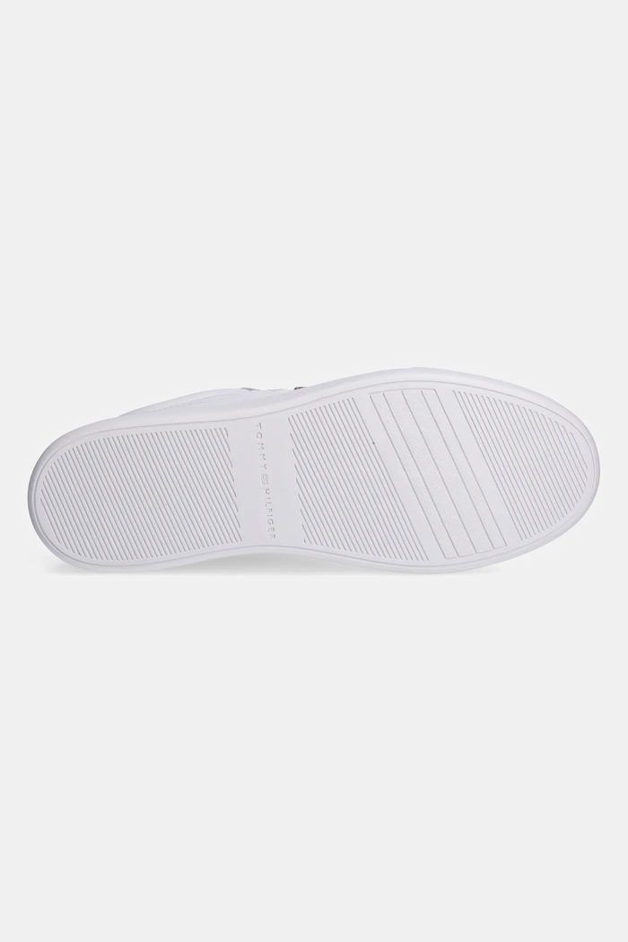 Δερμάτινα sneakers Tommy Hilfiger ESSENTIAL CHIC COURT SNEAKER RWB FW0FW08579 λευκό