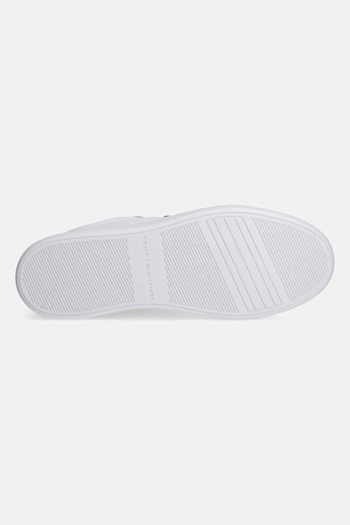 Δερμάτινα sneakers Tommy Hilfiger ESSENTIAL CHIC COURT SNEAKER RWB FW0FW08579 λευκό