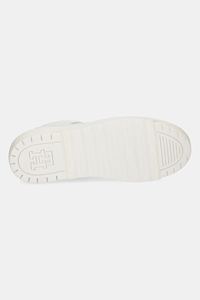 Кожени маратонки Tommy Hilfiger FEMININE BASKET SNEAKER FW0FW08326 бежов