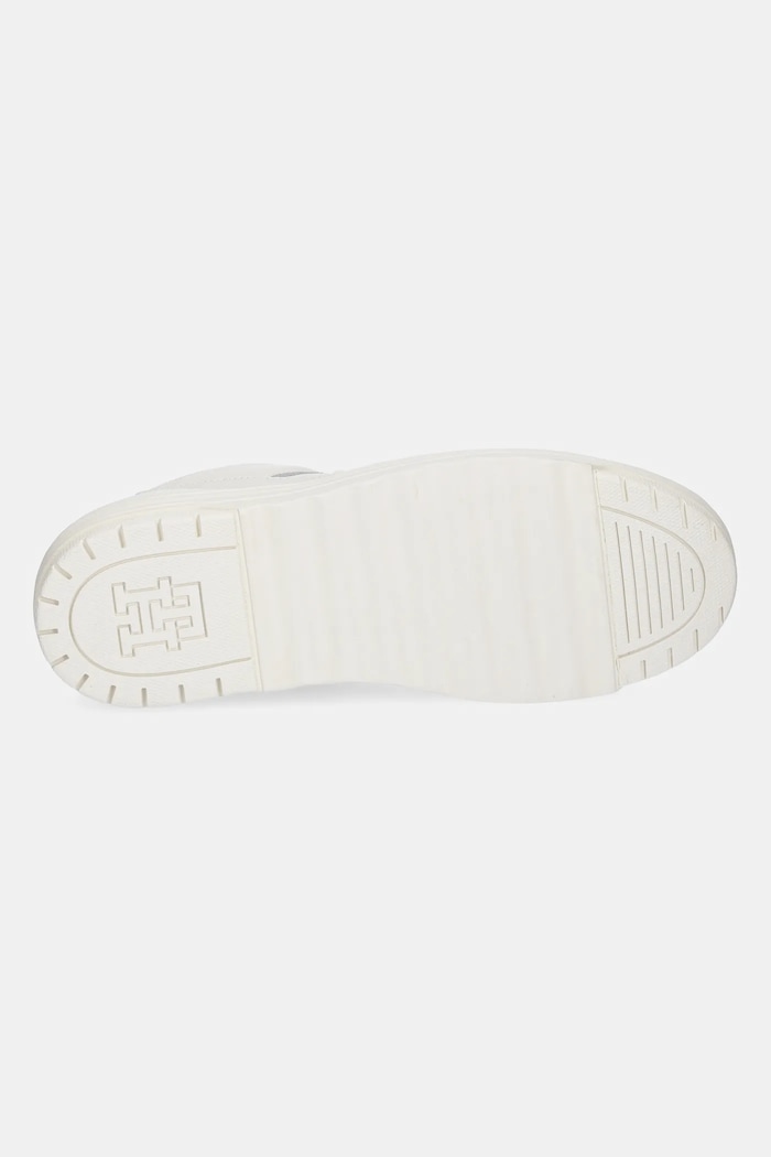 Кожени маратонки Tommy Hilfiger FEMININE BASKET SNEAKER FW0FW08326 бежов