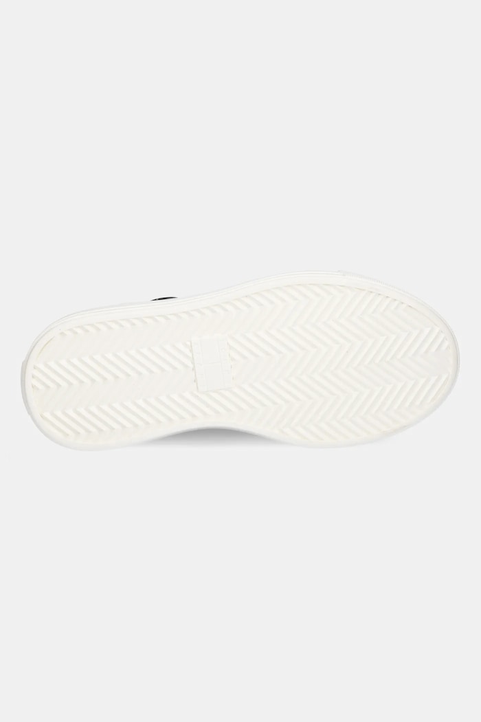 Tommy Jeans bőr tornacipő TJW FOXING VULC LC LEATHER EN0EN02714 fekete