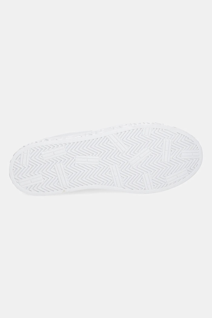 Kožené sneakers boty Tommy Jeans TJW LOGO SNEAKER ESS EN0EN02703 bílá
