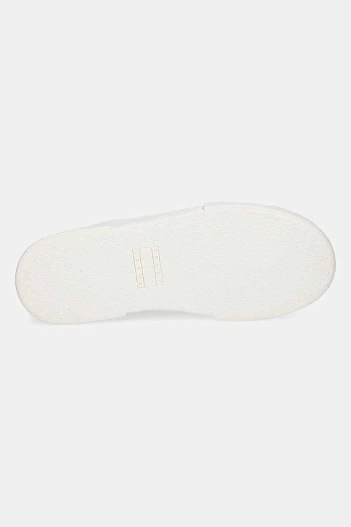 Δερμάτινα sneakers Tommy Jeans TJW FLATFORM SNEAKER EN0EN02698 λευκό