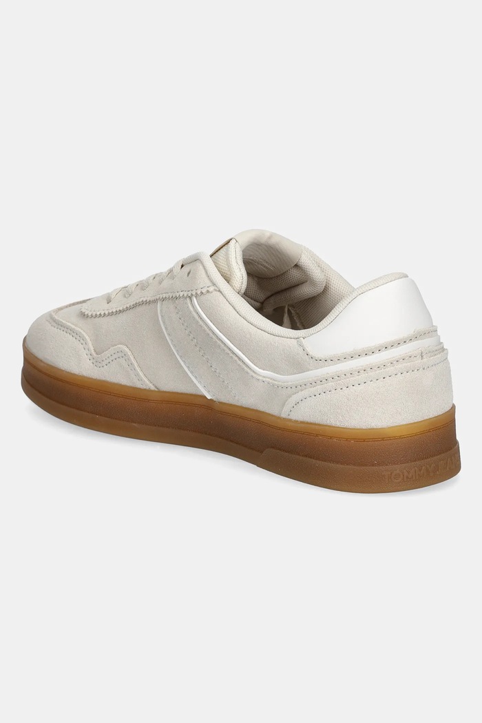 Obuwie Tommy Jeans sneakersy zamszowe THE GREENWICH SUEDE EN0EN02696 beżowy