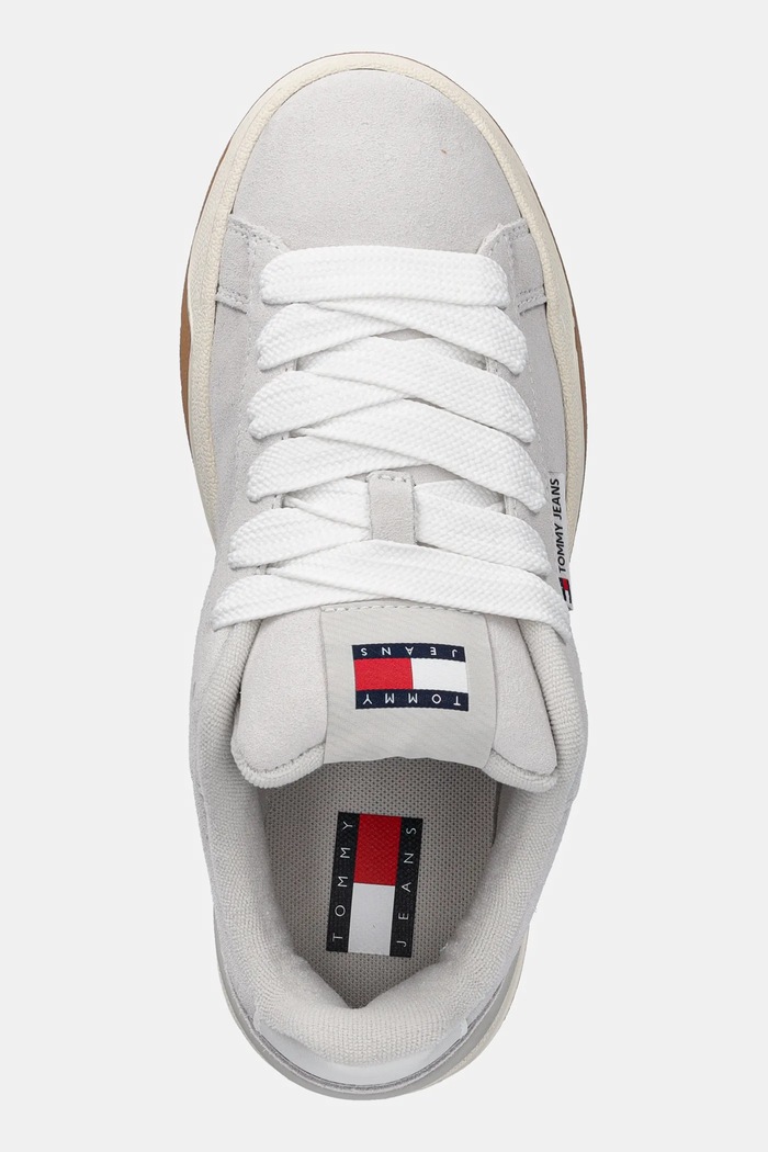 Tommy Jeans sneakersy zamszowe TJW SKATE SNEAKER szary EN0EN02677