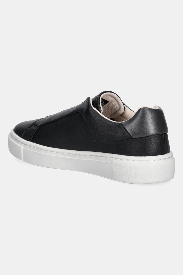 Boty Kožené sneakers boty Calvin Klein CUPSOLE SLIP ON W/ML - LTH HW0HW02289 černá