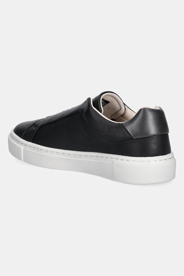 Boty Kožené sneakers boty Calvin Klein CUPSOLE SLIP ON W/ML - LTH HW0HW02289 černá