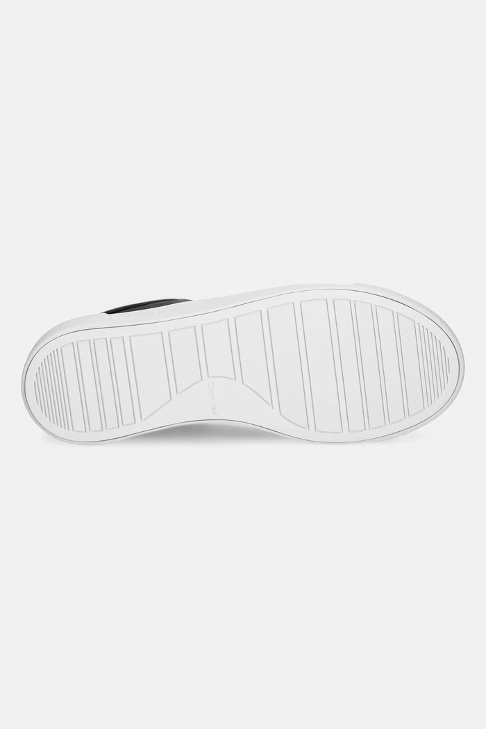 Kožené sneakers boty Calvin Klein CUPSOLE SLIP ON W/ML - LTH HW0HW02289 černá