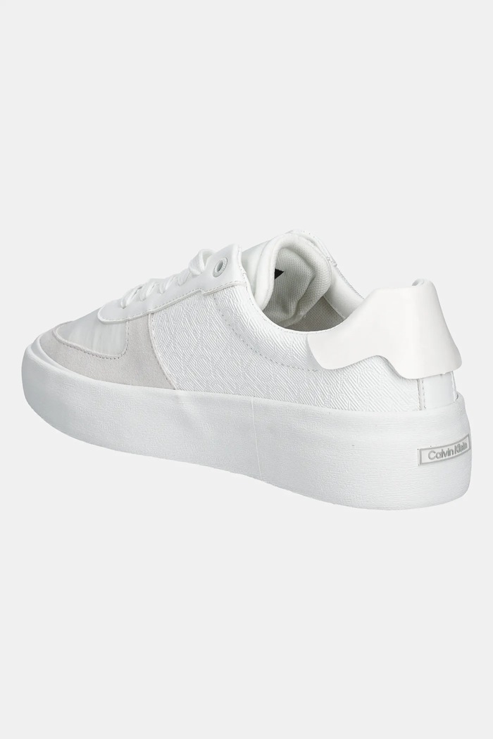 Boty Sneakers boty Calvin Klein VULC LACE UP - MONO HW0HW02293 bílá