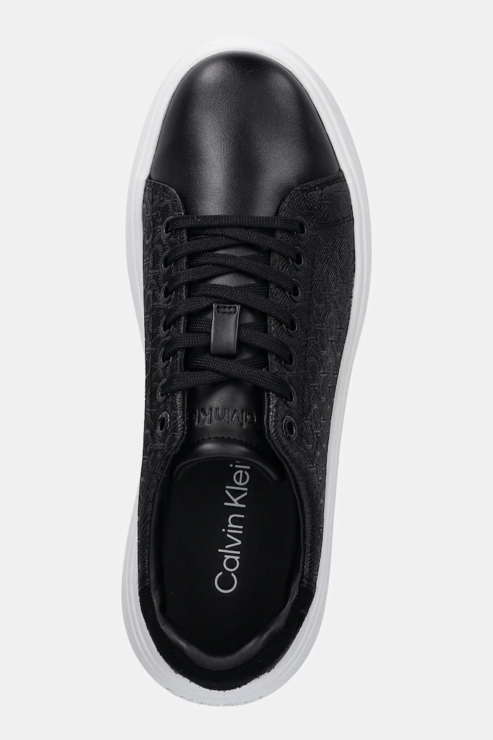 Sneakers Calvin Klein CUPSOLE LACE UP MONO μαύρο HW0HW02445