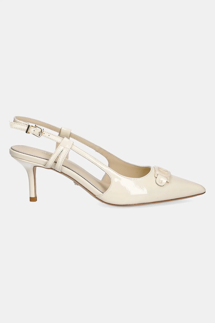 Marciano by Guess szpilki skórzane 5RGZ15.7287A.G1Z1 beżowy SS25