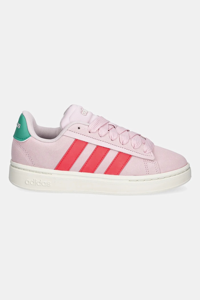 Sneakers boty adidas Grand Court Alpha 00S semišová kůže růžová JI1717