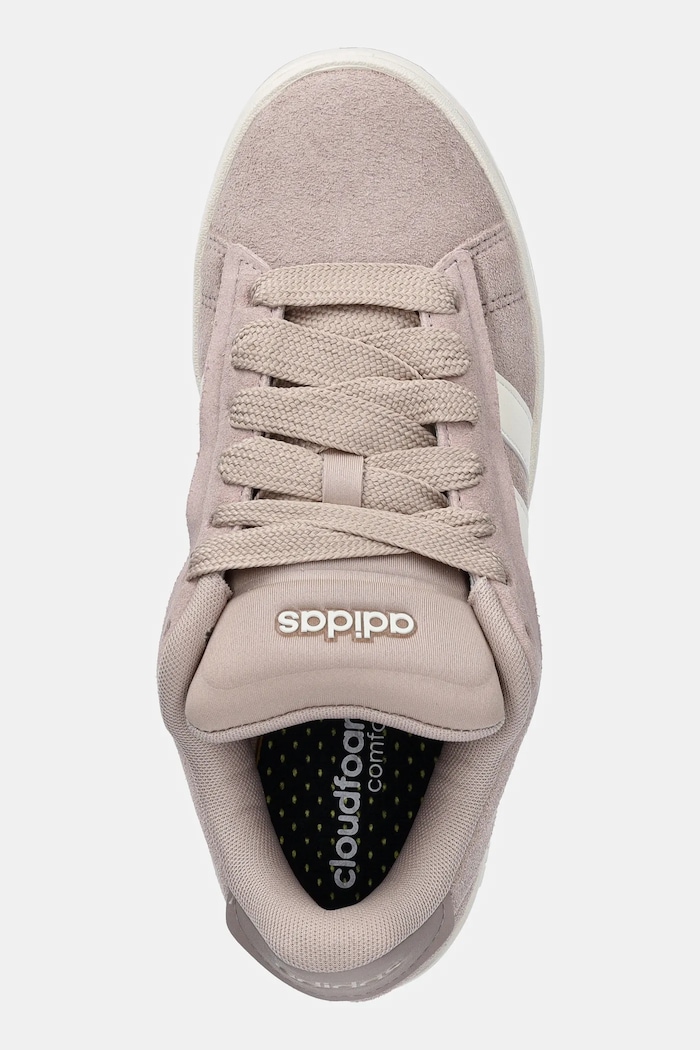 Sneakersy zamszowe Grand Court Alpha 00S adidas JI1719 różowy