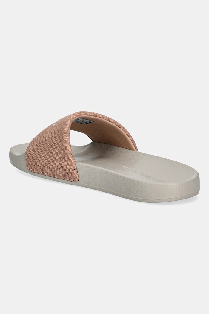 Obuwie Calvin Klein Jeans klapki SLIDE MONOGRAM WMNS YW0YW01835 beżowy
