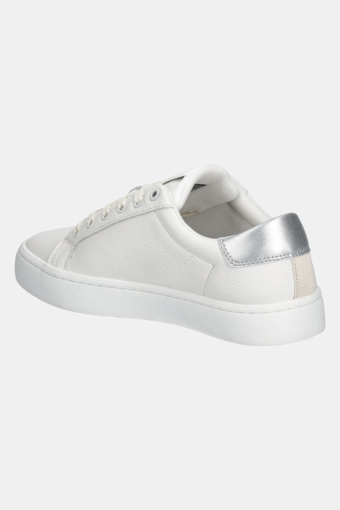 Obuwie Calvin Klein Jeans sneakersy skórzane CLASSIC CUPSOLE LOW OHB YW0YW01799 biały