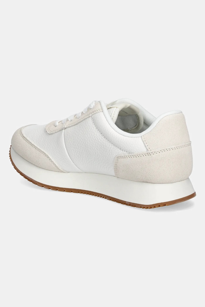 Obuwie Calvin Klein Jeans sneakersy skórzane RUNNER LACEUP LOW MIX MG YW0YW01798 biały
