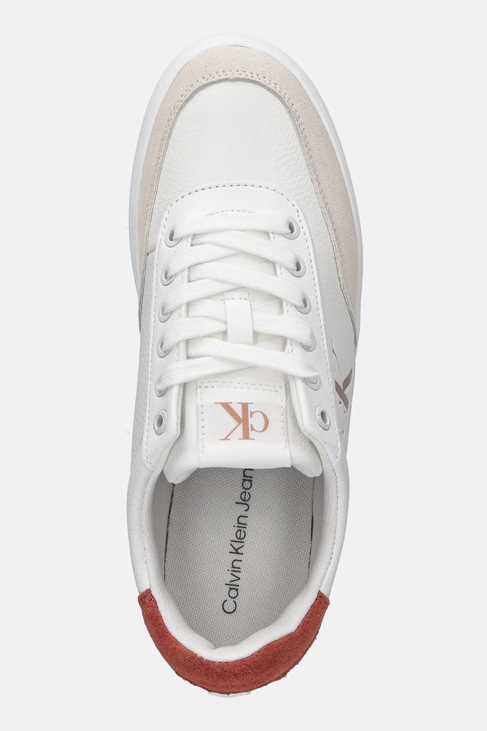 Маратонки Calvin Klein Jeans CLASSIC CUPSOLE LACEUP LOW LTH бял YW0YW01668