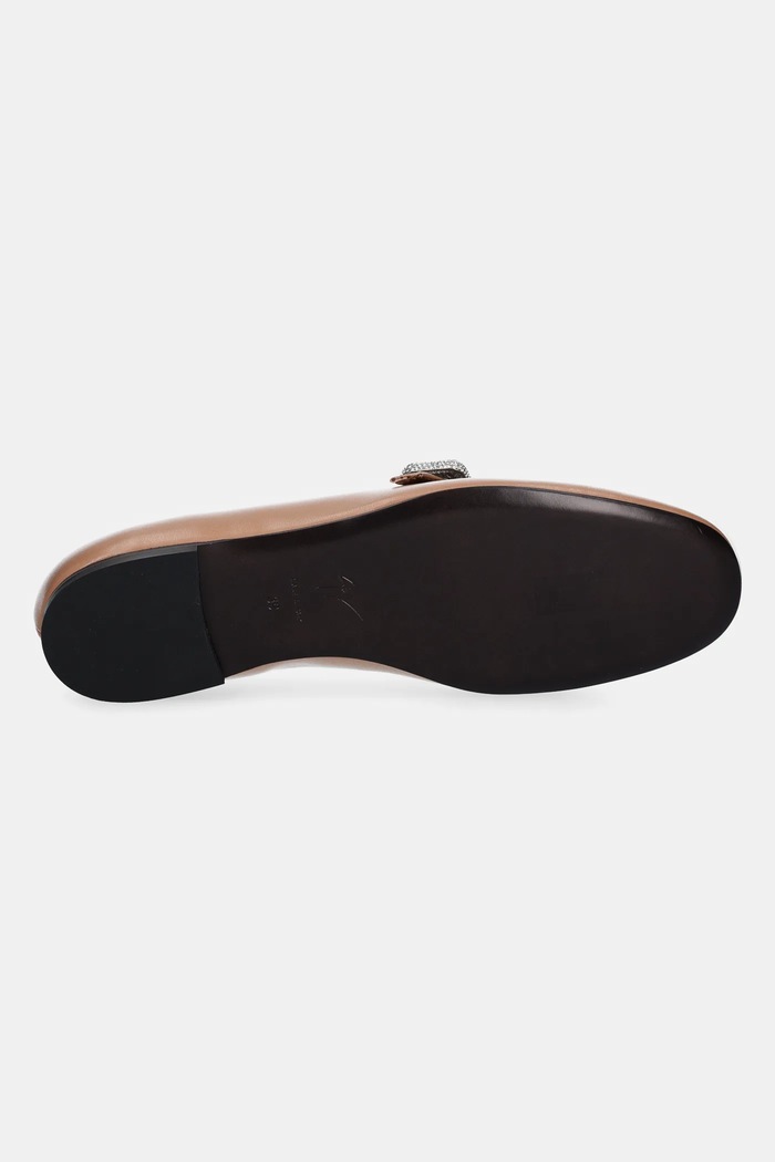 Kožené balerínky Giuseppe Zanotti Amanda E560012.002 hnedá