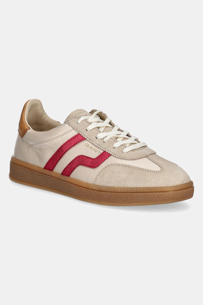 Sneakers Gant Cuzima δέρμα σαμουά μπεζ 30538956.G582
