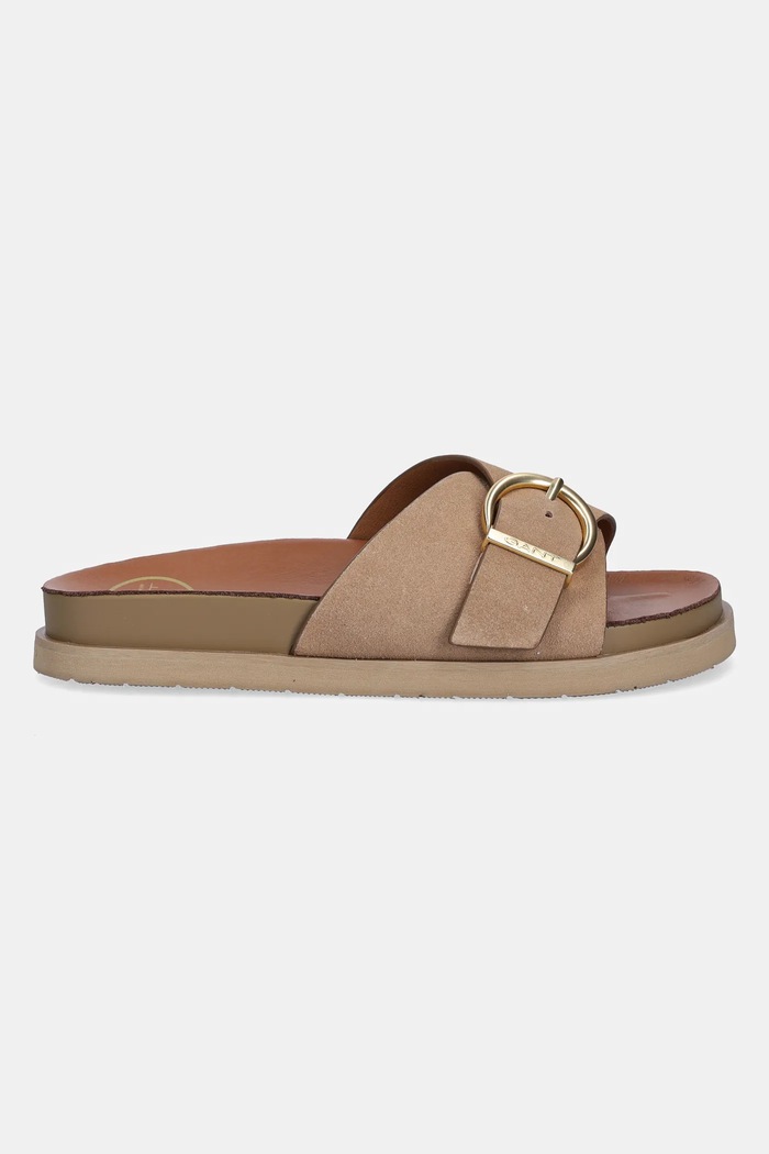 Nubuck παντόφλες Gant Mardale 30503936.G25 μπεζ SS25