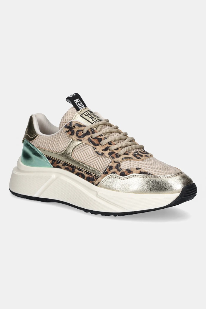 Sneakers boty Steve Madden Starlyn přírodní kůže béžová SM11003459.GLP
