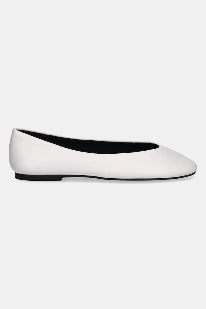 Steve Madden bőr balerina cipő Darts SM11003624.107 fehér SS25