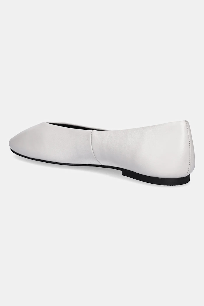 Cipők Steve Madden bőr balerina cipő Darts SM11003624.107 fehér