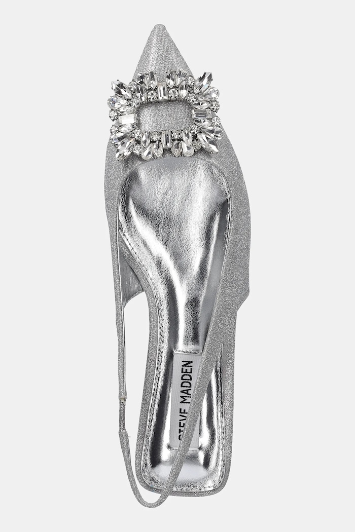 Baleríny Steve Madden Calista strieborná SM11003625.SIG