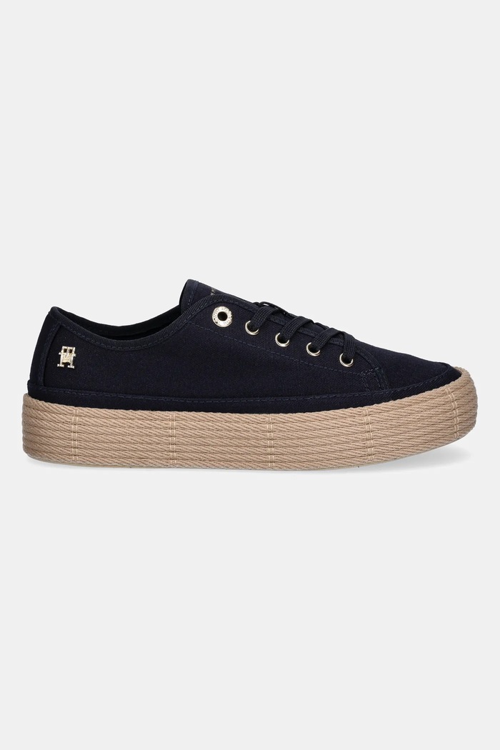 Tenisky Tommy Hilfiger VULC ESPADRILLE SNEAKER FW0FW08404 námořnická modř SS25