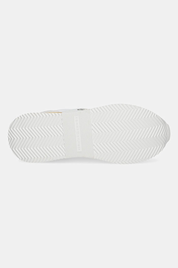 Kožené sneakers boty Tommy Hilfiger TH FASHION RUNNER FW0FW08475 bílá