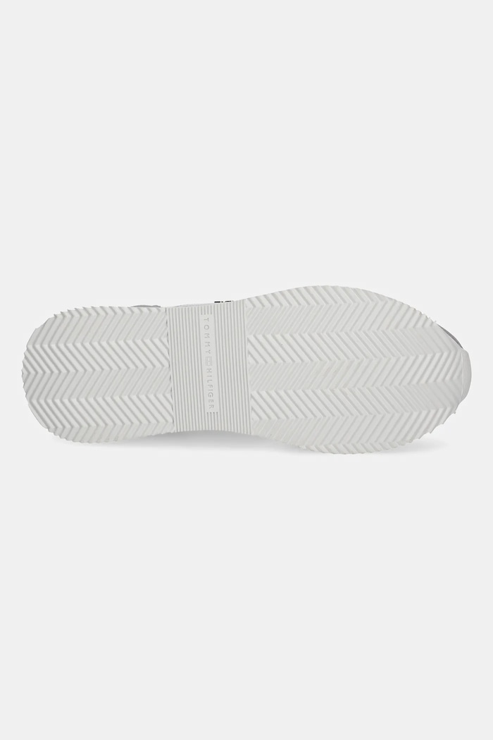 Kožené sneakers boty Tommy Hilfiger TH FASHION RUNNER FW0FW08475 šedá
