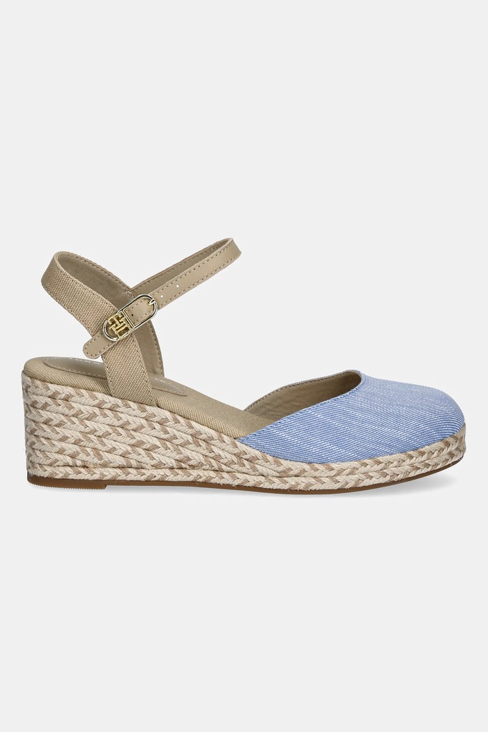 Tommy Hilfiger espadryle CHAMBRAY MID WEDGE ESPAD FW0FW08477 niebieski SS25