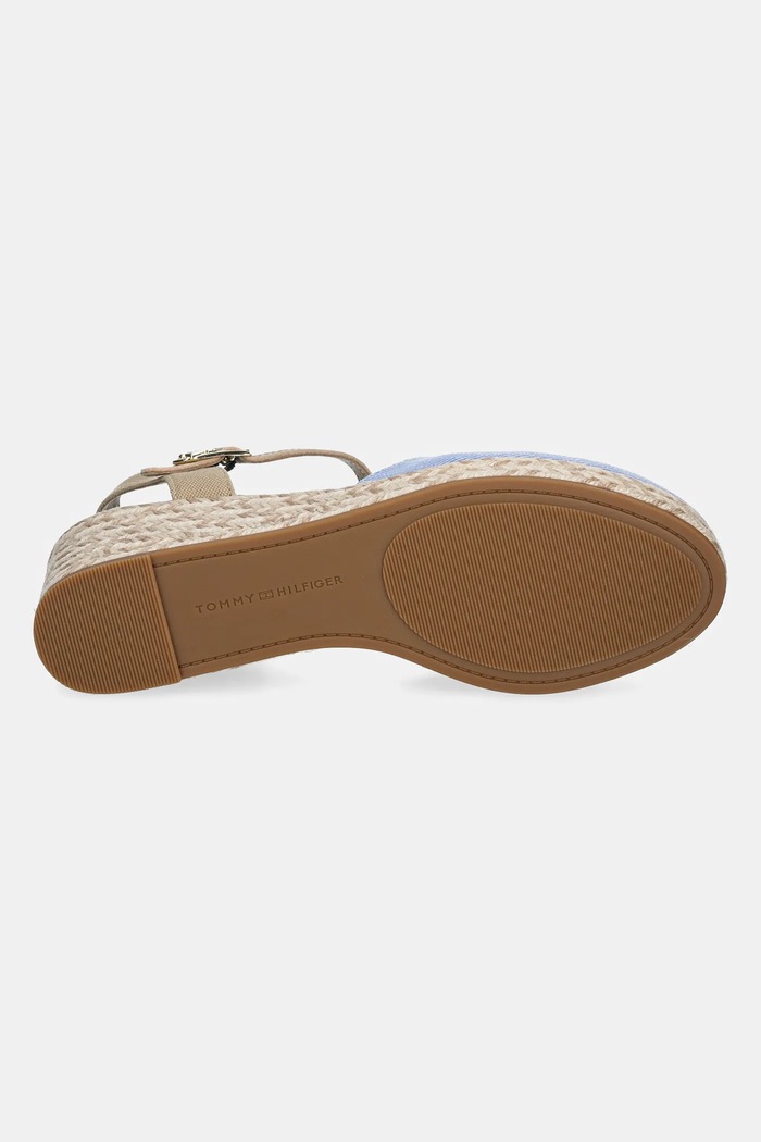 Tommy Hilfiger espadryle CHAMBRAY MID WEDGE ESPAD FW0FW08477 niebieski