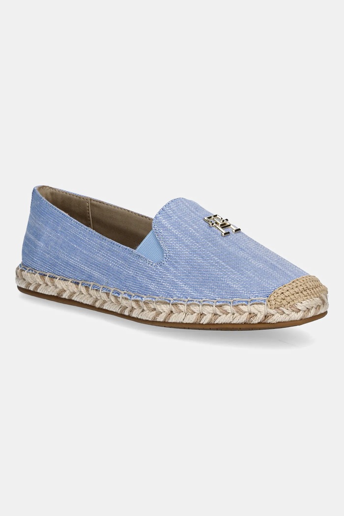 Tommy Hilfiger espadryle CHAMBRAY ESPADRILLE tekstylny niebieski FW0FW08539