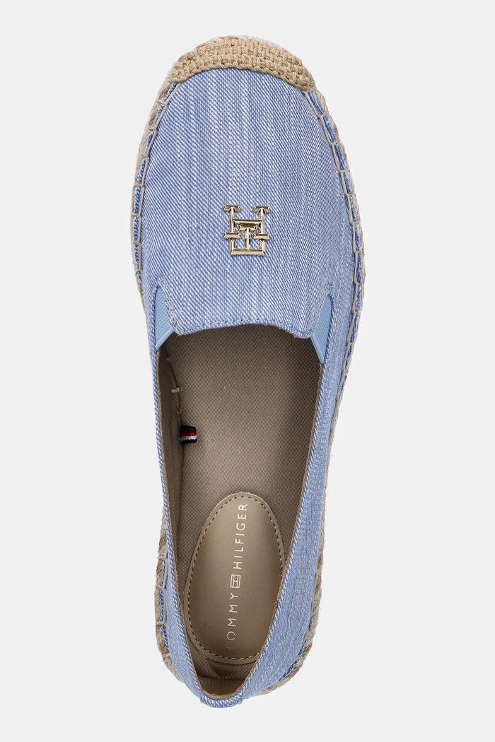 Tommy Hilfiger espadryle CHAMBRAY ESPADRILLE niebieski FW0FW08539