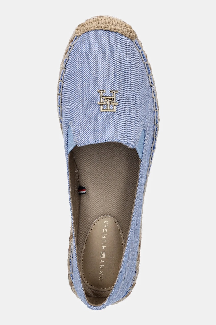 Tommy Hilfiger espadryle CHAMBRAY ESPADRILLE niebieski FW0FW08539