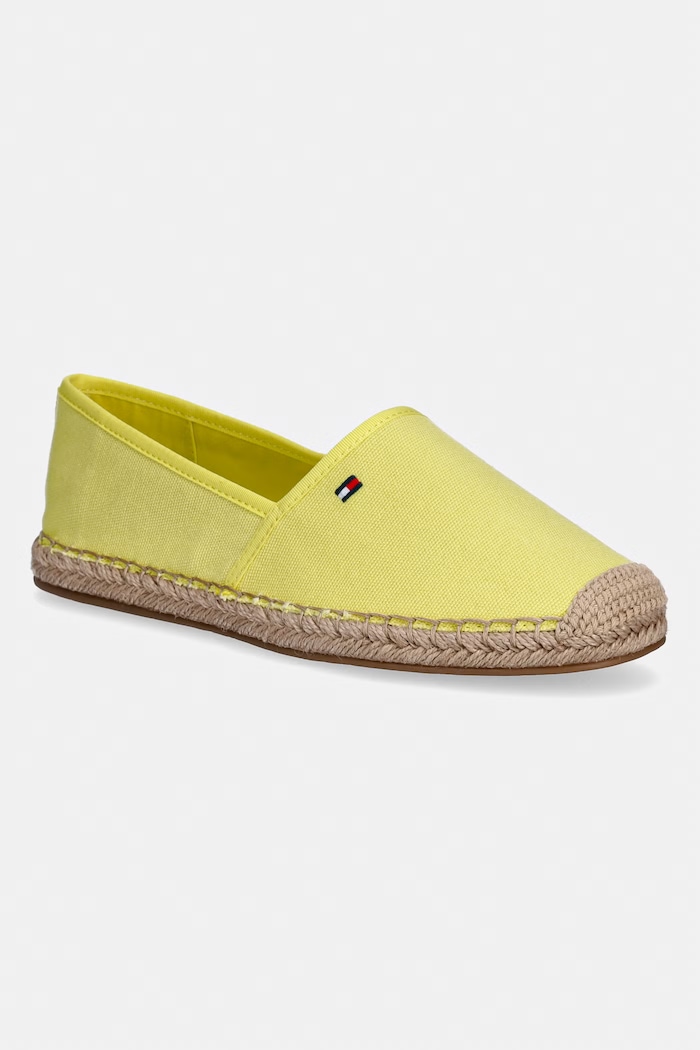 Tommy Hilfiger espadrile damă FLAG CANVAS ESPADRILLE galben FW0FW08541